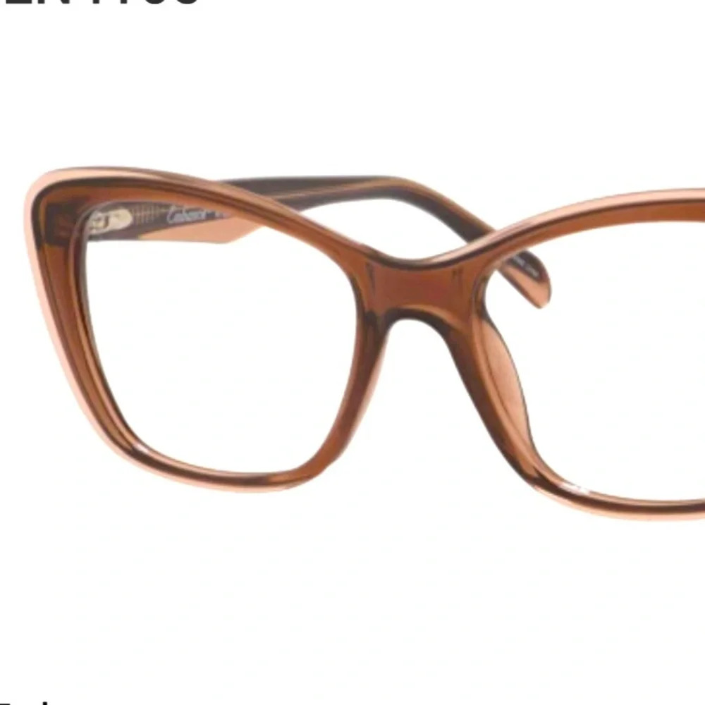 Enhance EN4165 Eyeglasses Fames RX-able. Brown/Crystal NWT
